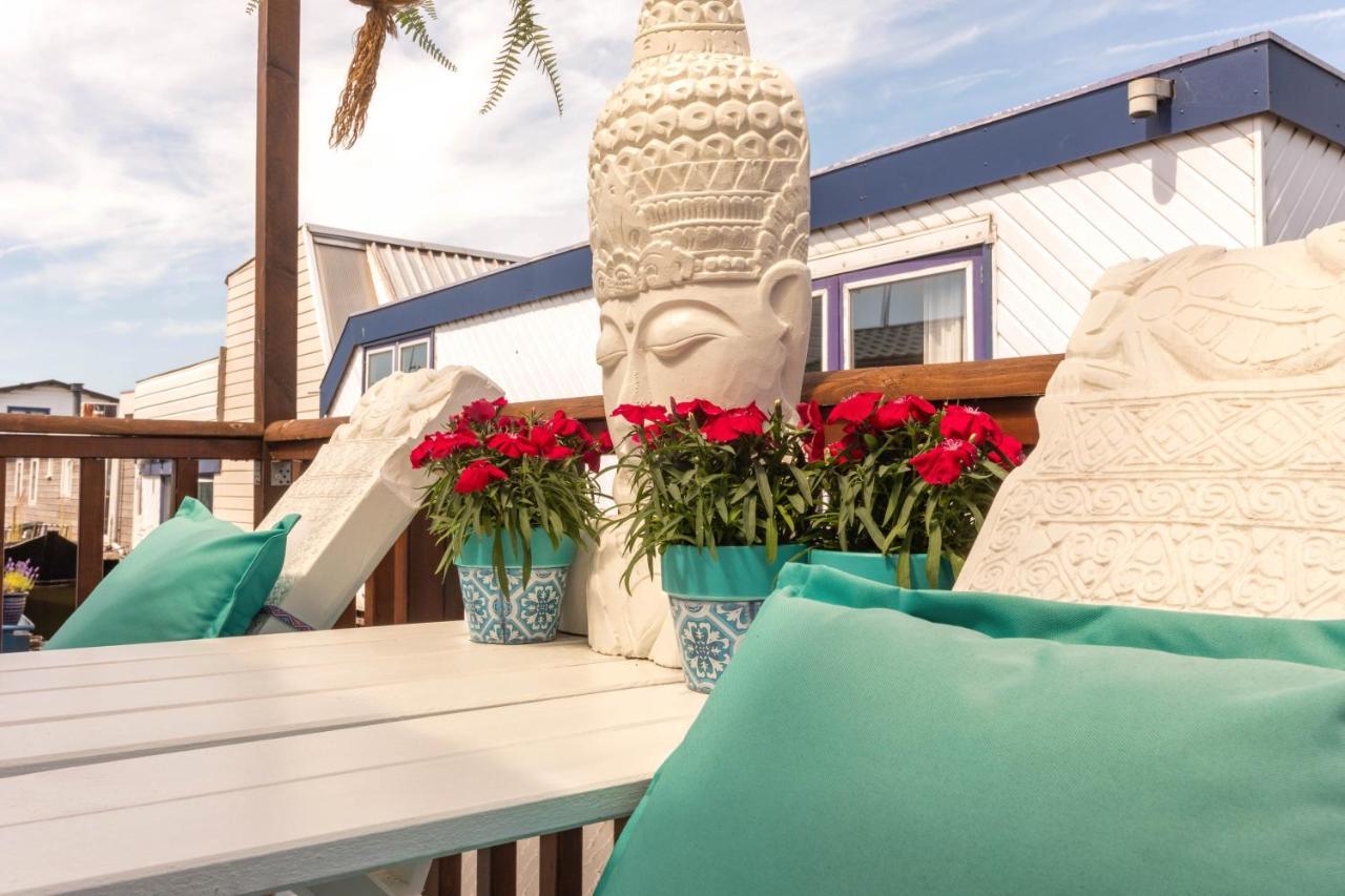 House Boat Studio With Waterfront Terrace アムステルダム エクステリア 写真