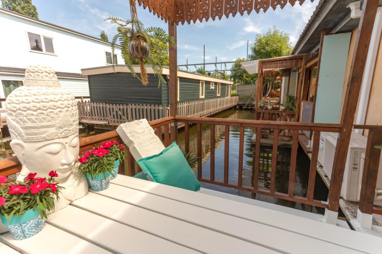 House Boat Studio With Waterfront Terrace アムステルダム エクステリア 写真