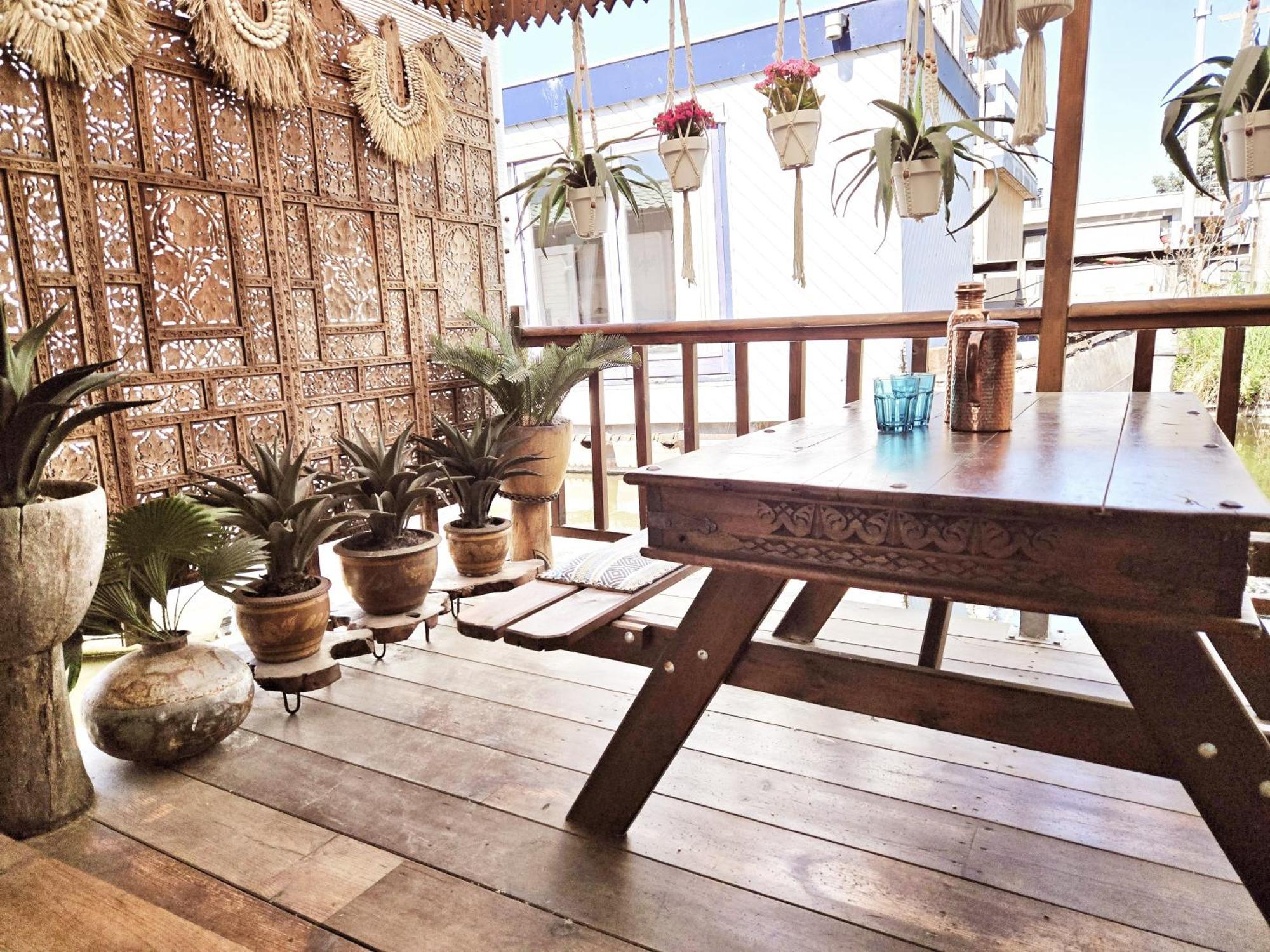 House Boat Studio With Waterfront Terrace アムステルダム エクステリア 写真